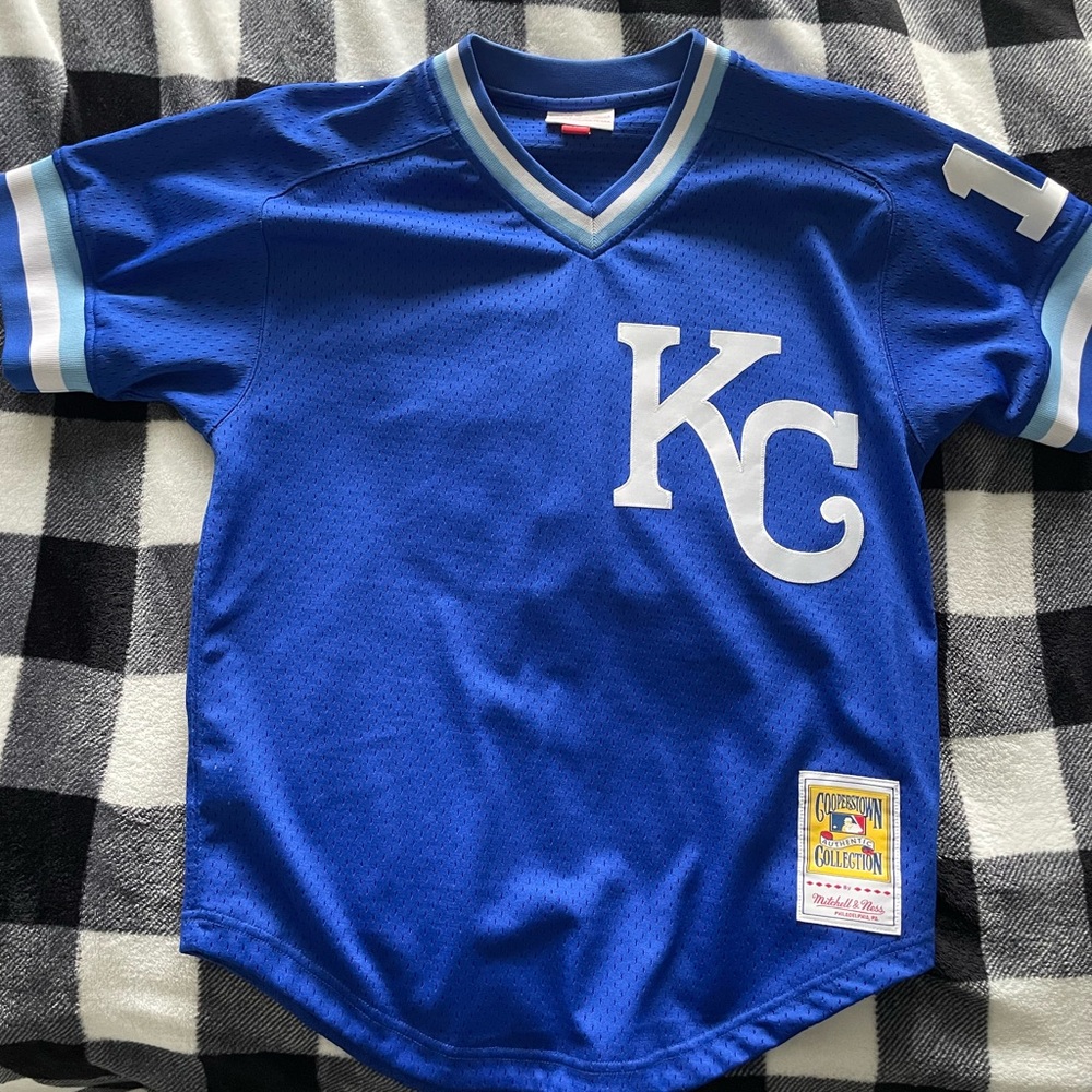 Bo Jackson KC Royals Mitchell & Ness 1989 Authentic Cooperstown sz M (40)